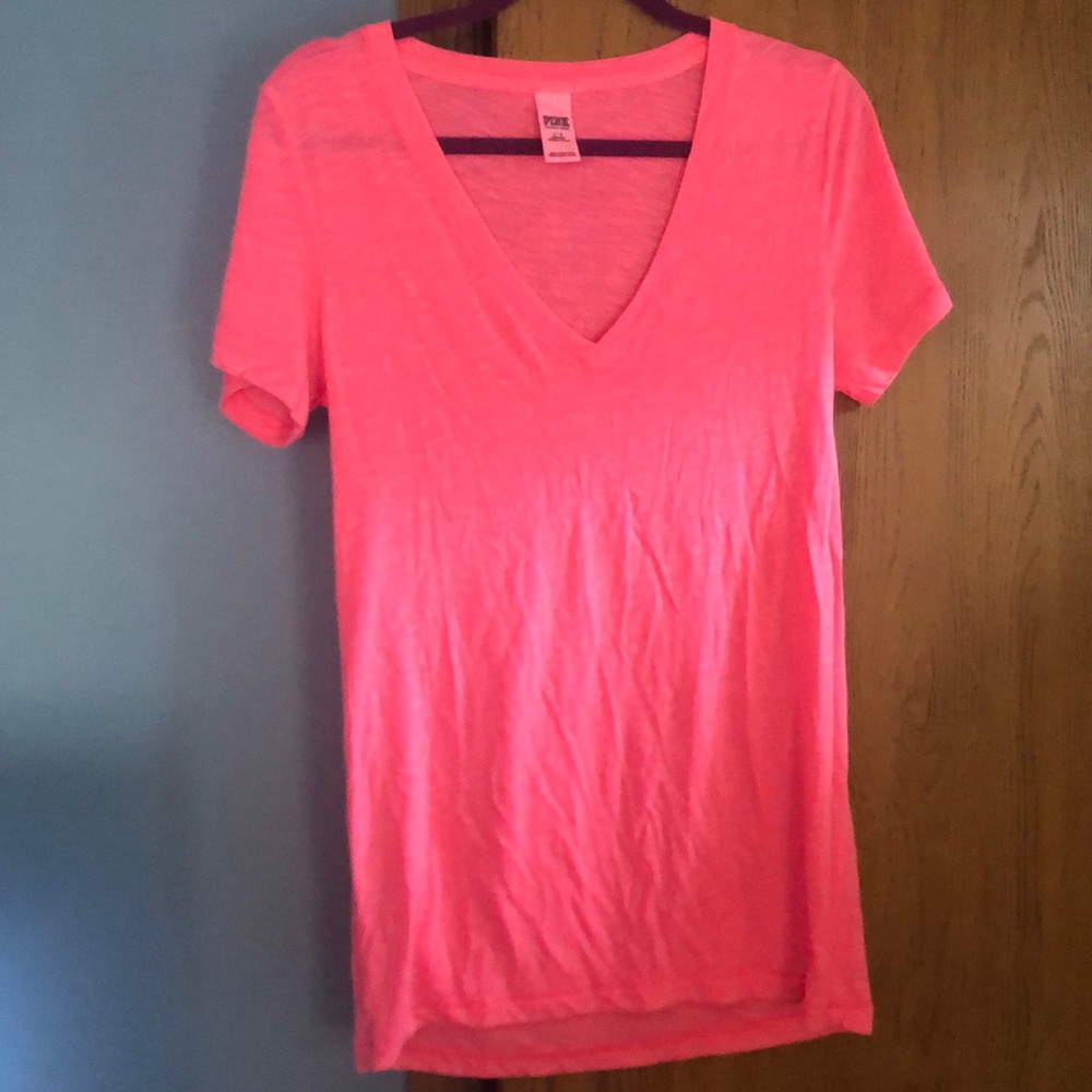 Victoria’s Secret Pink hot pink V-Neck